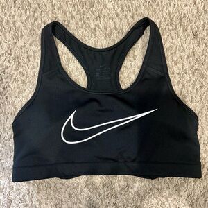 Nike Black and White Racerback Bra